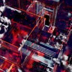 abstract blockchain network visualization