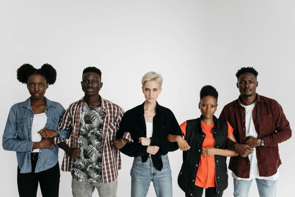 diverse group of professionals