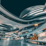 futuristic business technology concept