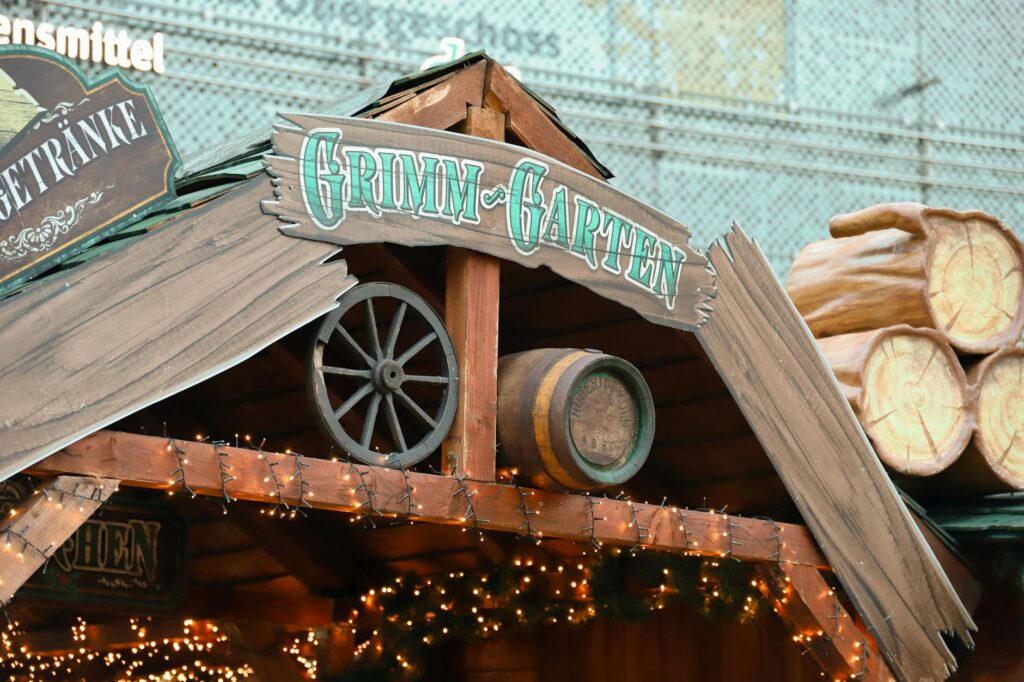 German wooden nativity scene