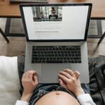 parent researching schools on laptop