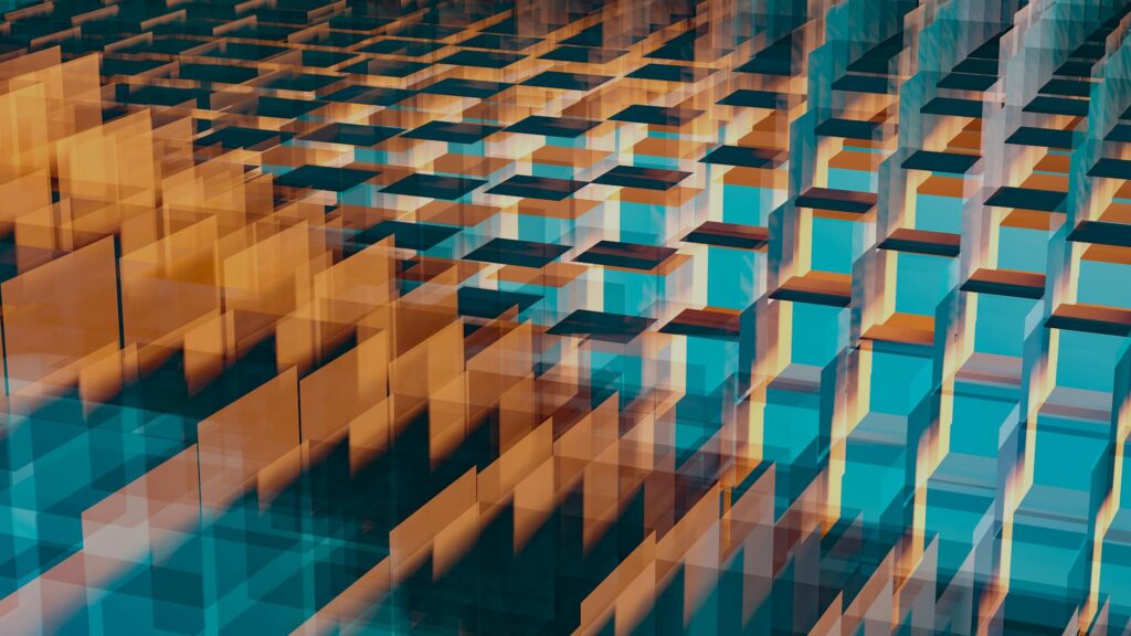 abstract computer security lock