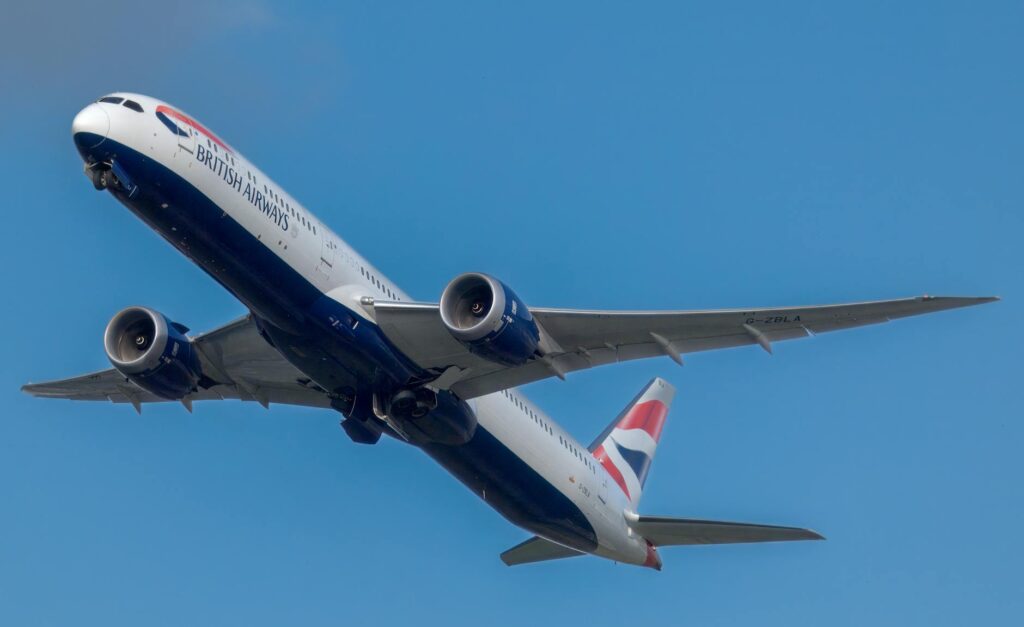 British Airways aircraft interior