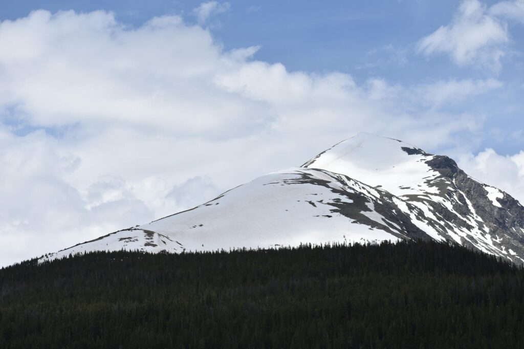 Colorado mountain landscape clock