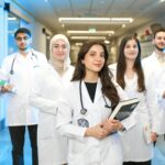 medical student studying notes